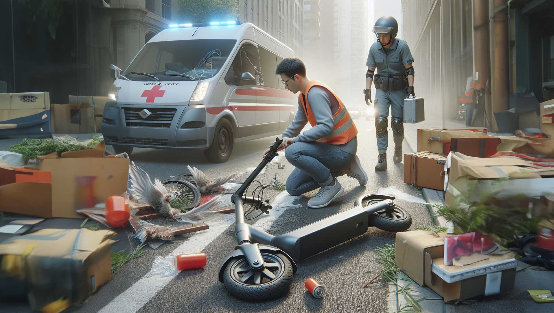 Was tun bei einem Unfall mit einem E-Scooter oder E-Mofa? Was tun bei einem Unfall mit einem E-Scooter oder E-Mofa?